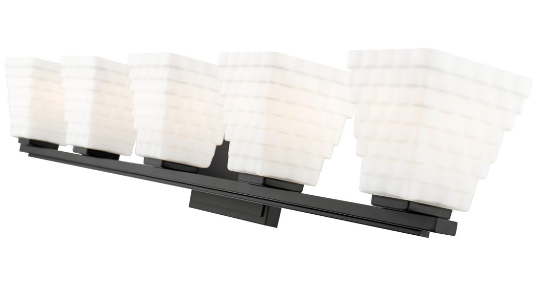 Z-Lite Canada - 7514-5V-MB - Five Light Vanity - Annalise - Matte Black