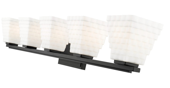 Z-Lite Canada - 7514-5V-MB - Five Light Vanity - Annalise - Matte Black