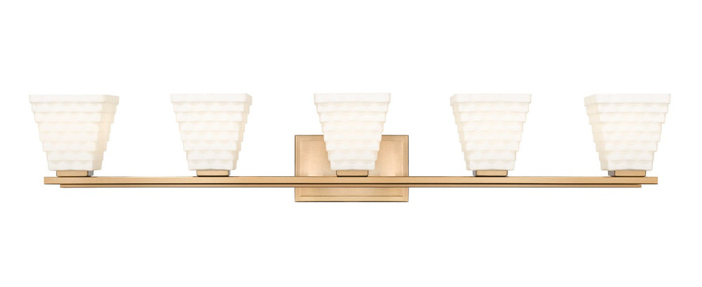 Z-Lite Canada - 7514-5V-MGLD - Five Light Vanity - Annalise - Modern Gold