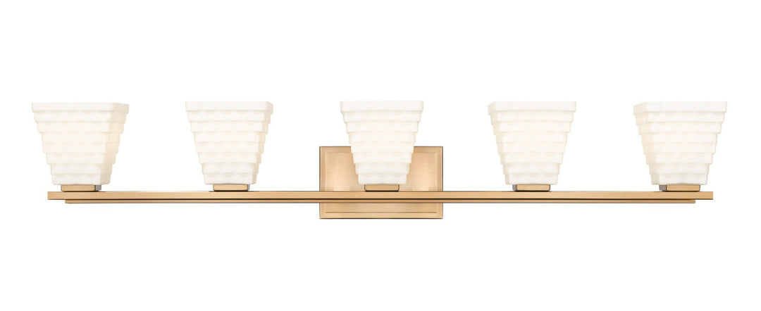 Z-Lite Canada - 7514-5V-MGLD - Five Light Vanity - Annalise - Modern Gold