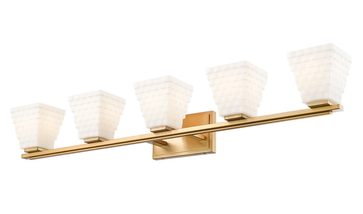Z-Lite Canada - 7514-5V-MGLD - Five Light Vanity - Annalise - Modern Gold