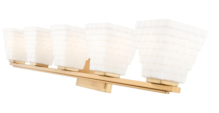 Z-Lite Canada - 7514-5V-MGLD - Five Light Vanity - Annalise - Modern Gold