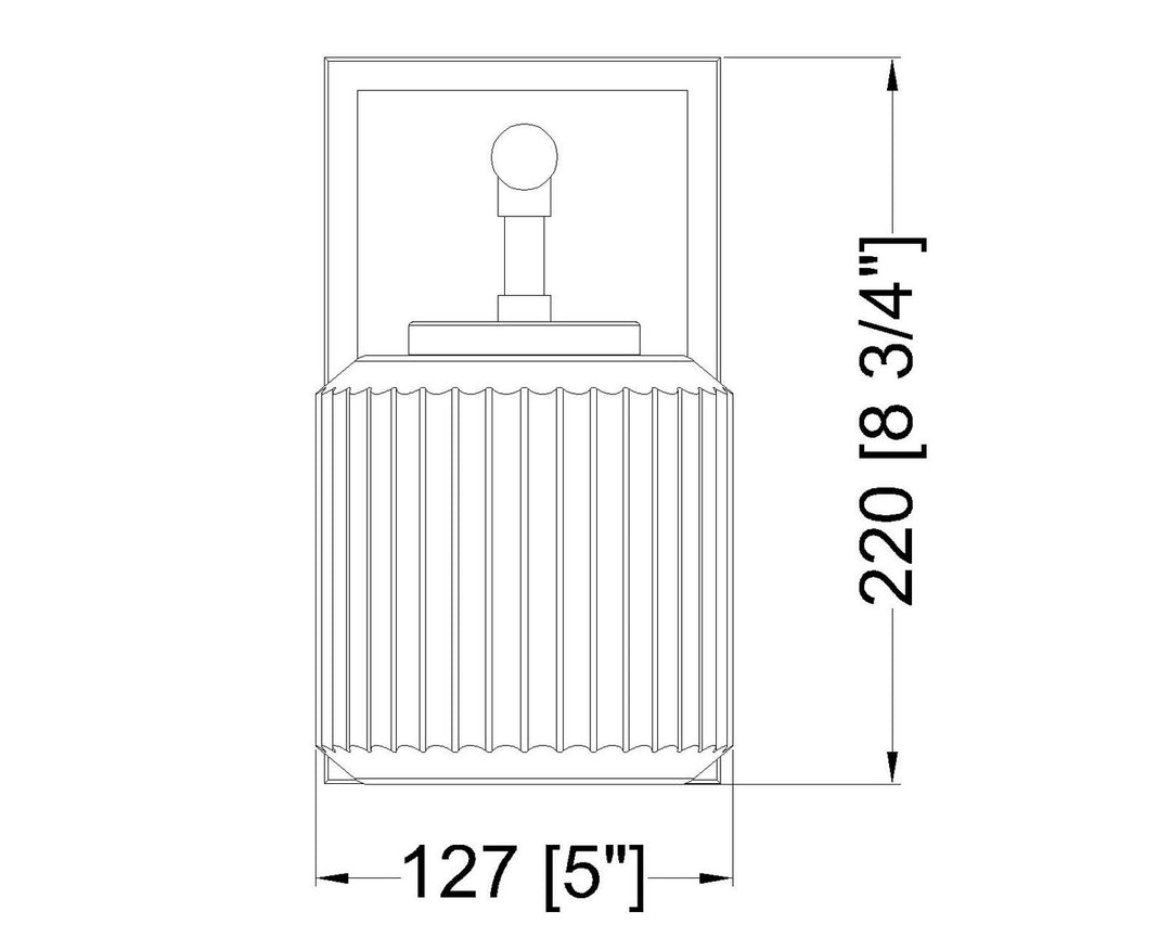 Z-Lite Canada - 7515-1S-MB - One Light Wall Sconce - Landon - Matte Black
