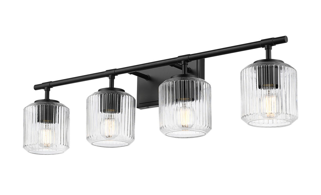 Z-Lite Canada - 7515-4V-MB - Four Light Vanity - Landon - Matte Black