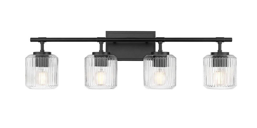 Z-Lite Canada - 7515-4V-MB - Four Light Vanity - Landon - Matte Black