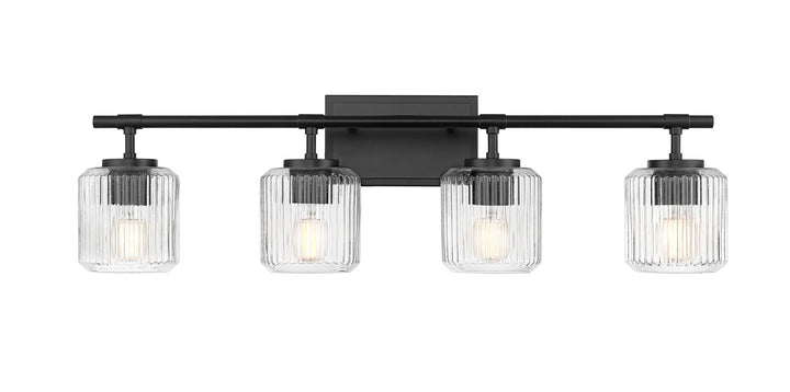 Z-Lite Canada - 7515-4V-MB - Four Light Vanity - Landon - Matte Black