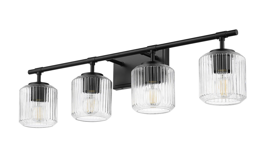 Z-Lite Canada - 7515-4V-MB - Four Light Vanity - Landon - Matte Black