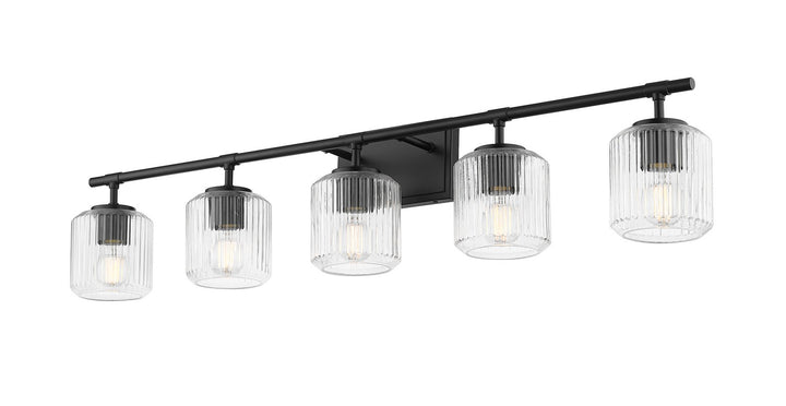 Z-Lite Canada - 7515-5V-MB - Five Light Vanity - Landon - Matte Black