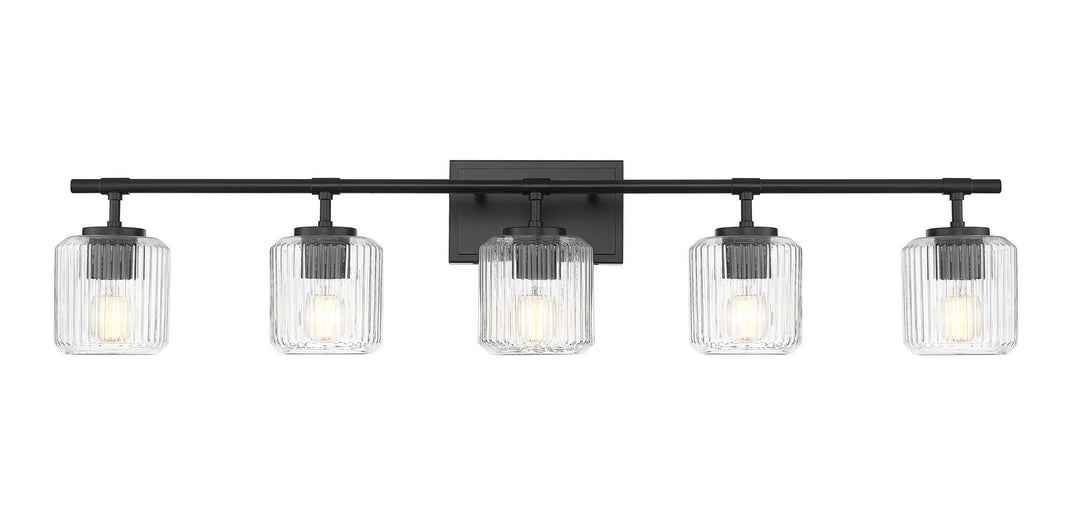Z-Lite Canada - 7515-5V-MB - Five Light Vanity - Landon - Matte Black