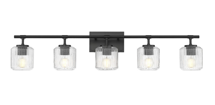 Z-Lite Canada - 7515-5V-MB - Five Light Vanity - Landon - Matte Black