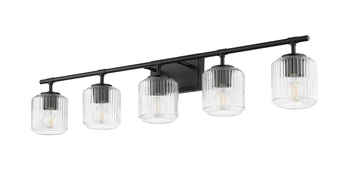 Z-Lite Canada - 7515-5V-MB - Five Light Vanity - Landon - Matte Black
