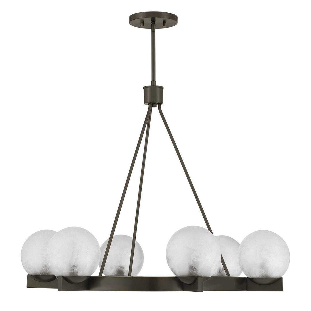 Darien Six Light Chandelier in Mediterranean Bronze Savoy House
