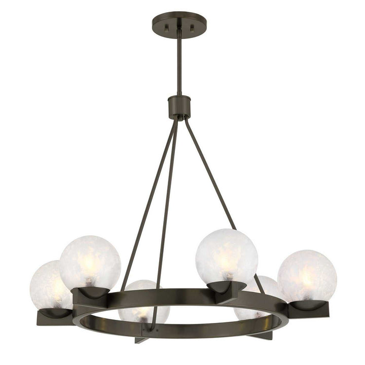 Darien Six Light Chandelier in Mediterranean Bronze Savoy House