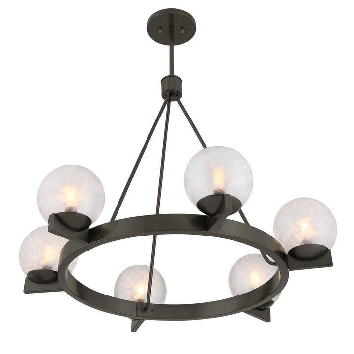 Darien Six Light Chandelier in Mediterranean Bronze Savoy House