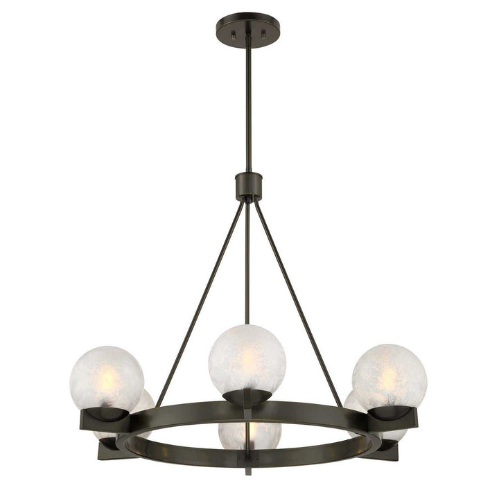 Darien Six Light Chandelier in Mediterranean Bronze Savoy House