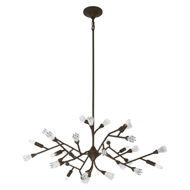 Malinda Six Light Chandelier in Bark Savoy House