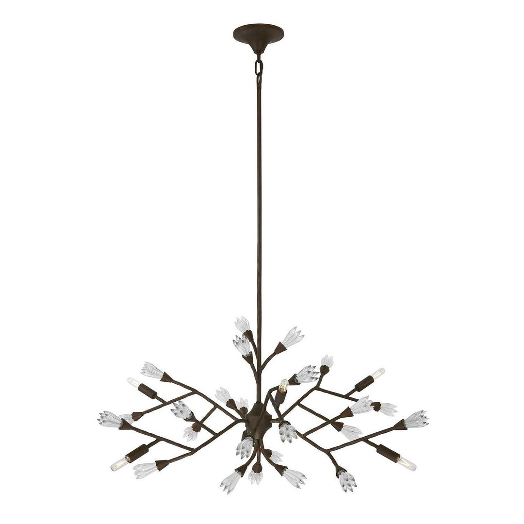 Malinda Six Light Chandelier in Bark Savoy House