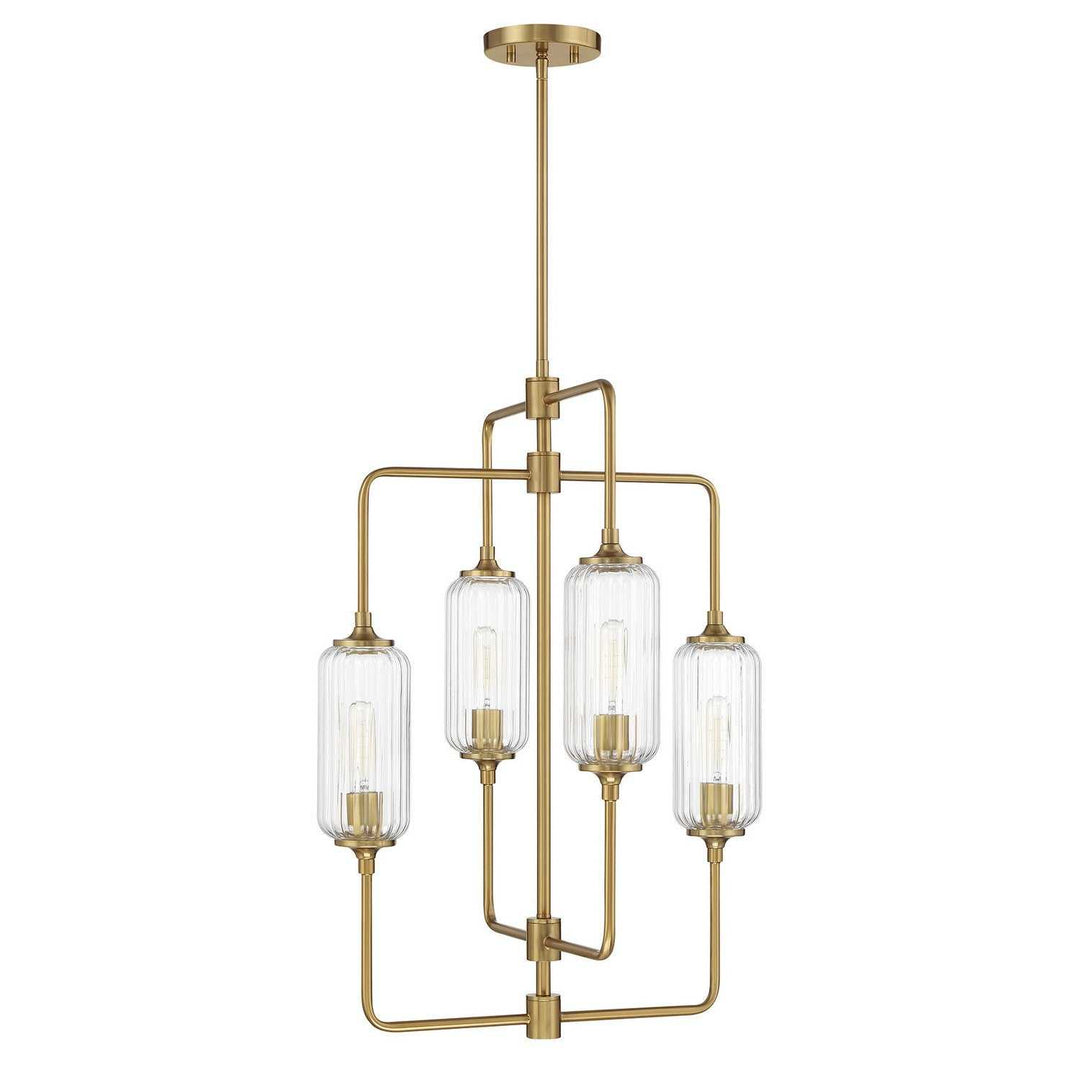 Savoy House - 1-3023-4-322 - Four Light Chandelier - Holton - Warm Brass