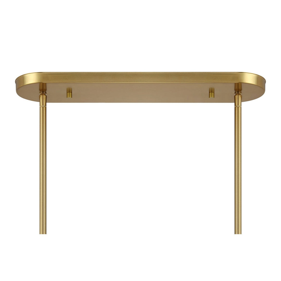 Savoy House - 1-3026-6-322 - Six Light Linear Chandelier - Holton - Warm Brass