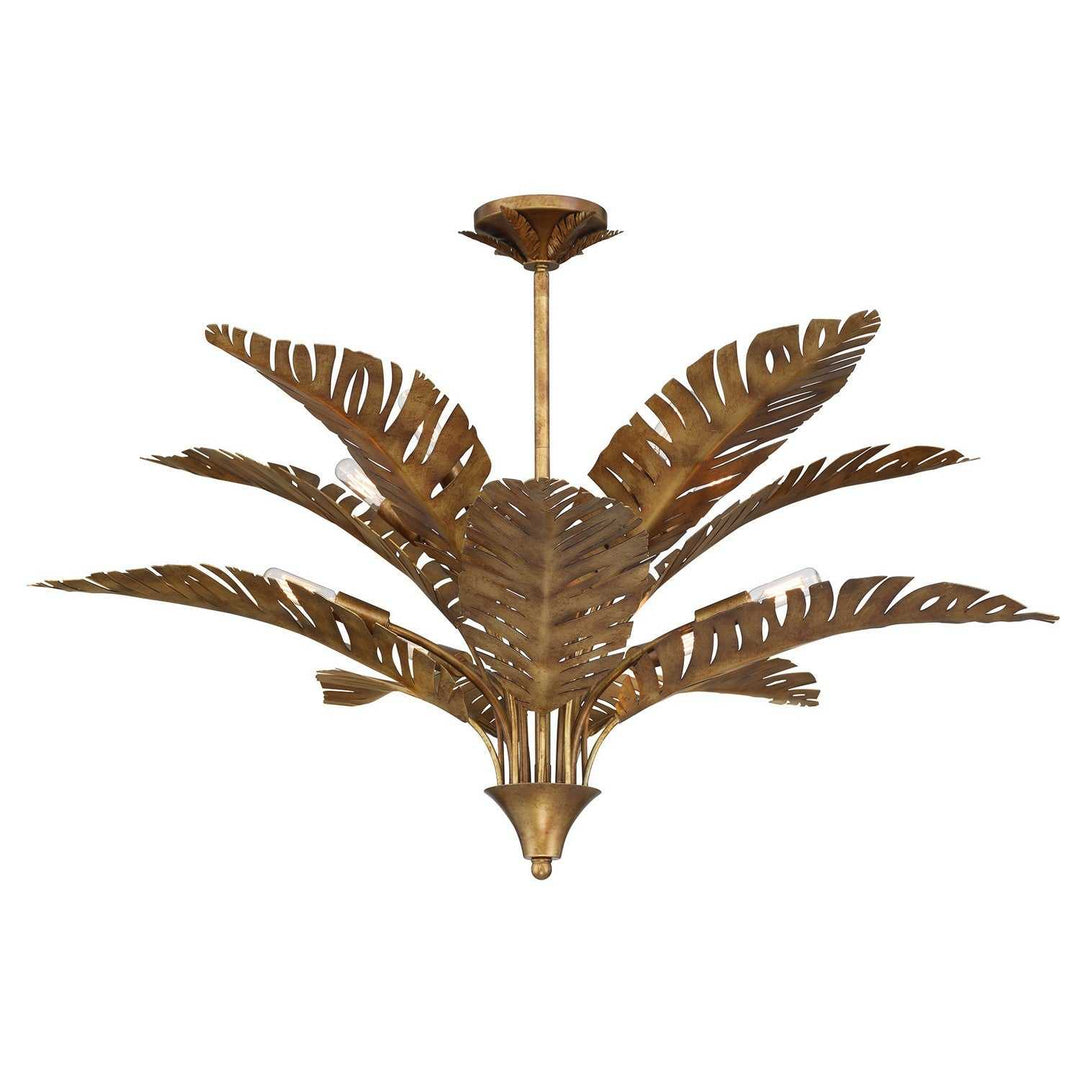 Palmera Ten Light Chandelier in Gold Vein Savoy House