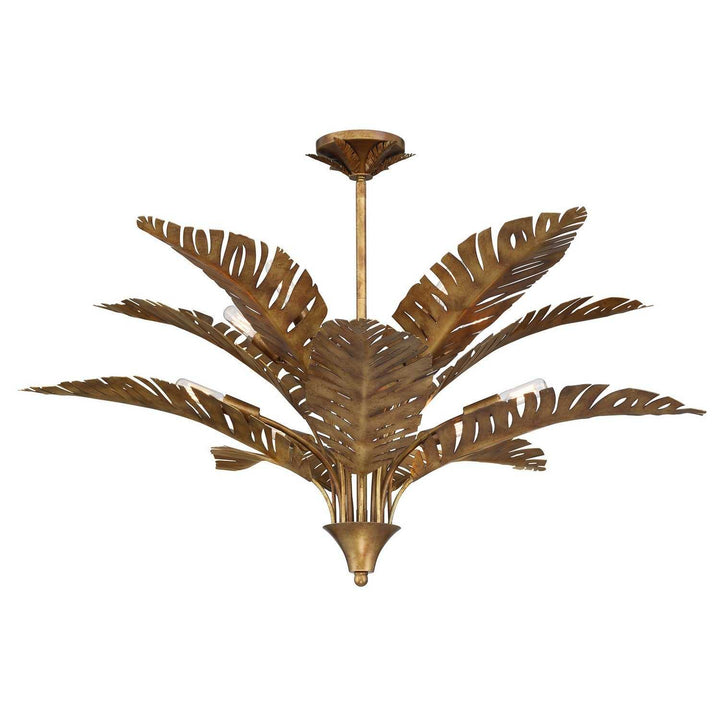 Palmera Ten Light Chandelier in Gold Vein Savoy House