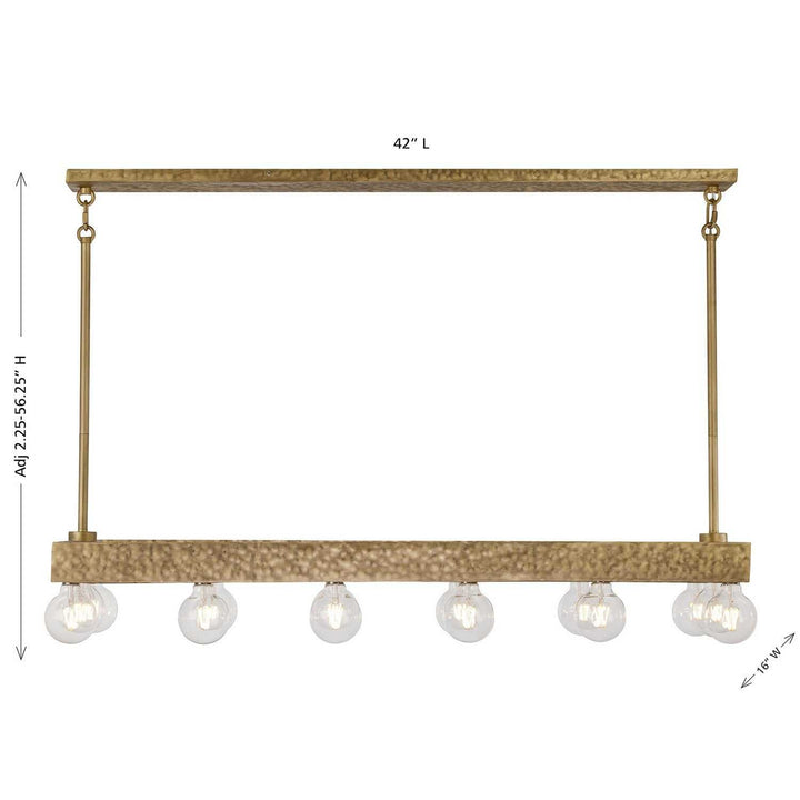 Savoy House - 1-3128-14-106 - 14 Light Linear Chandelier - Etereo - Spumante