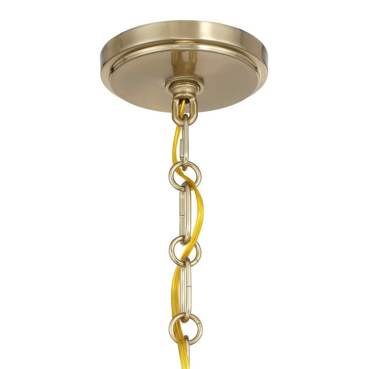 Irina Four Light Chandelier in Noble Brass Savoy House