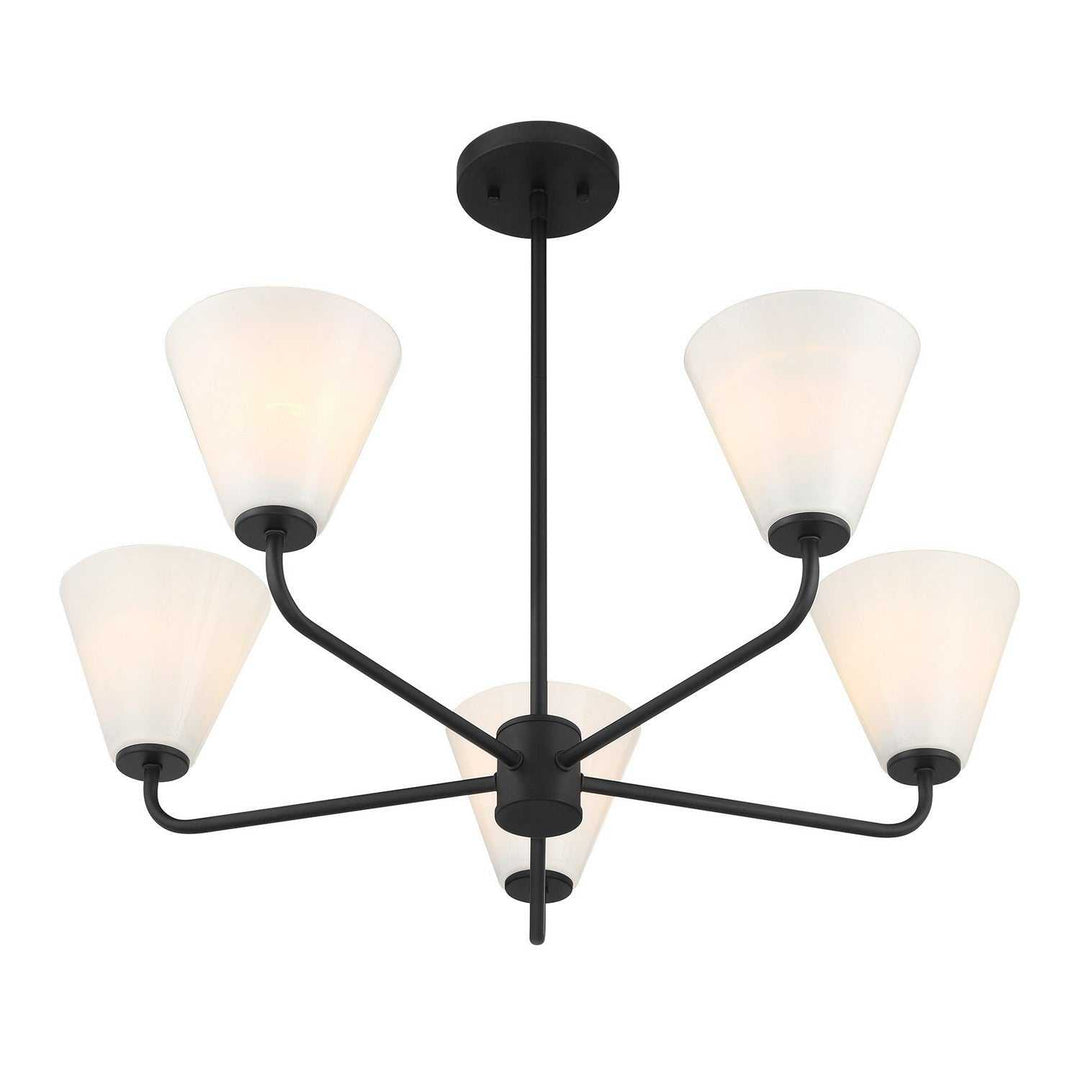 Savoy House - 1-4015-5-89 - Five Light Chandelier - Blair - Matte Black