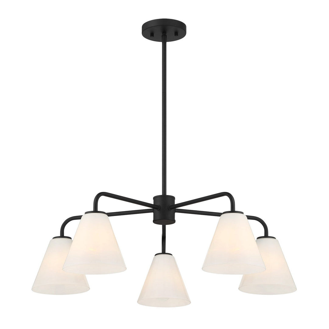 Savoy House - 1-4015-5-89 - Five Light Chandelier - Blair - Matte Black