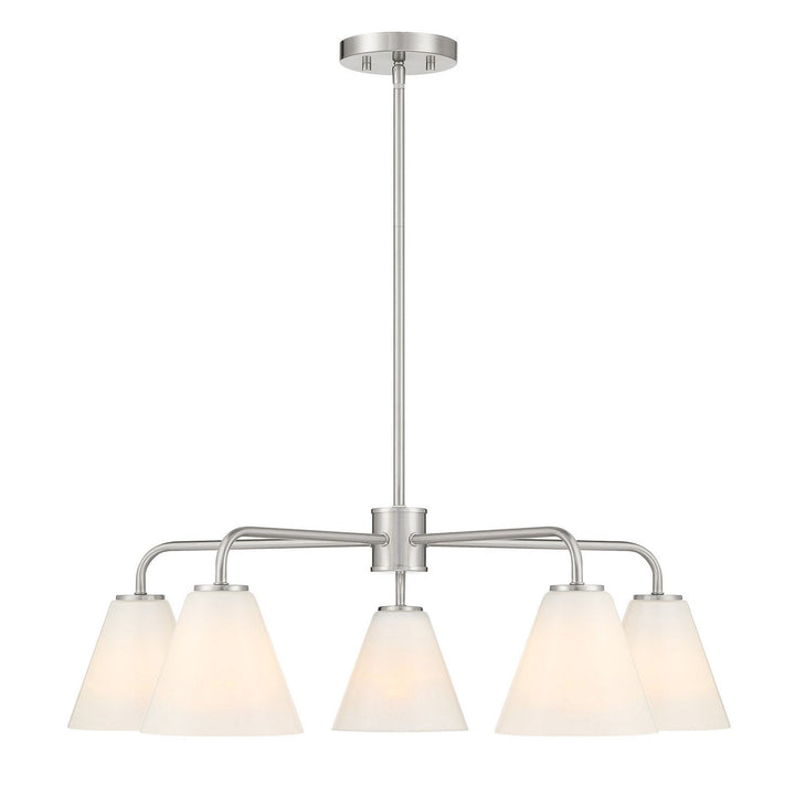 Savoy House - 1-4015-5-SN - Five Light Chandelier - Blair - Satin Nickel
