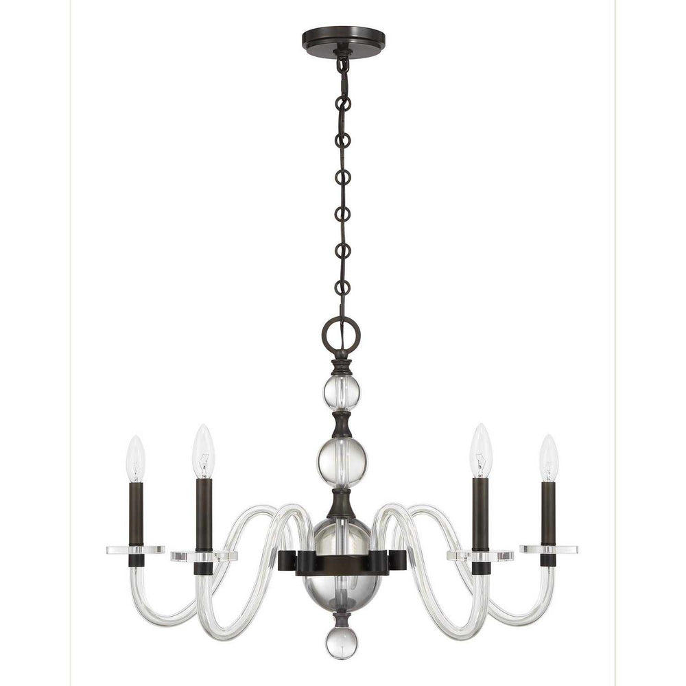 Aragon Five Light Chandelier in Mediterranean Bronze Savoy House