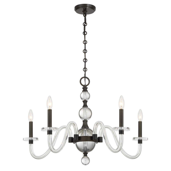 Savoy House - 1-4277-5-15 - Five Light Chandelier - Aragon - Mediterranean Bronze