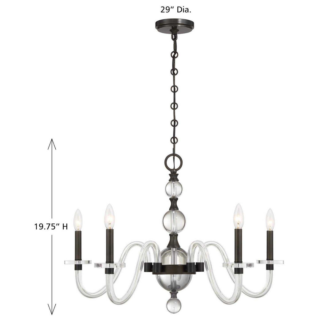 Savoy House - 1-4277-5-15 - Five Light Chandelier - Aragon - Mediterranean Bronze