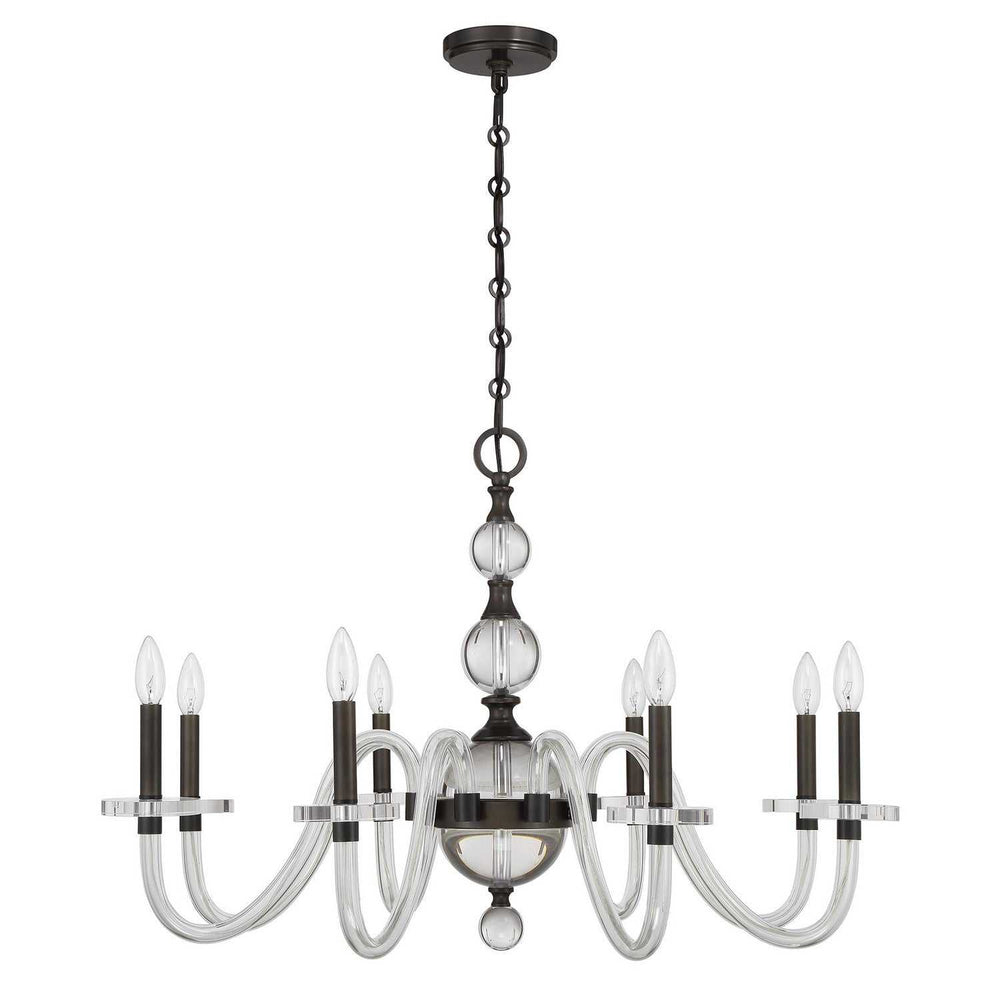 Aragon Eight Light Chandelier in Mediterranean Bronze Savoy House