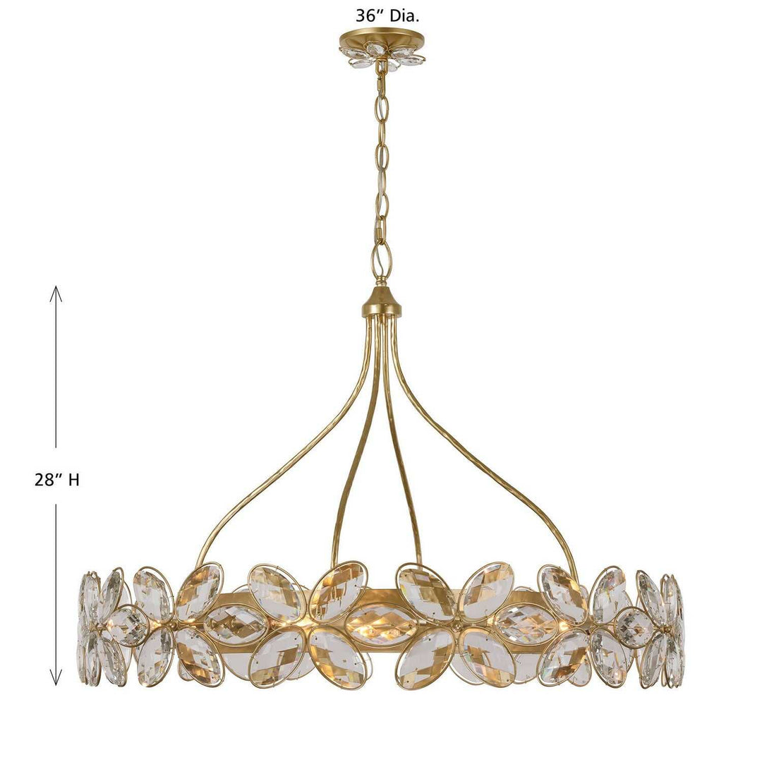 Marbella 14 Light Chandelier in Gold Shimmer Savoy House