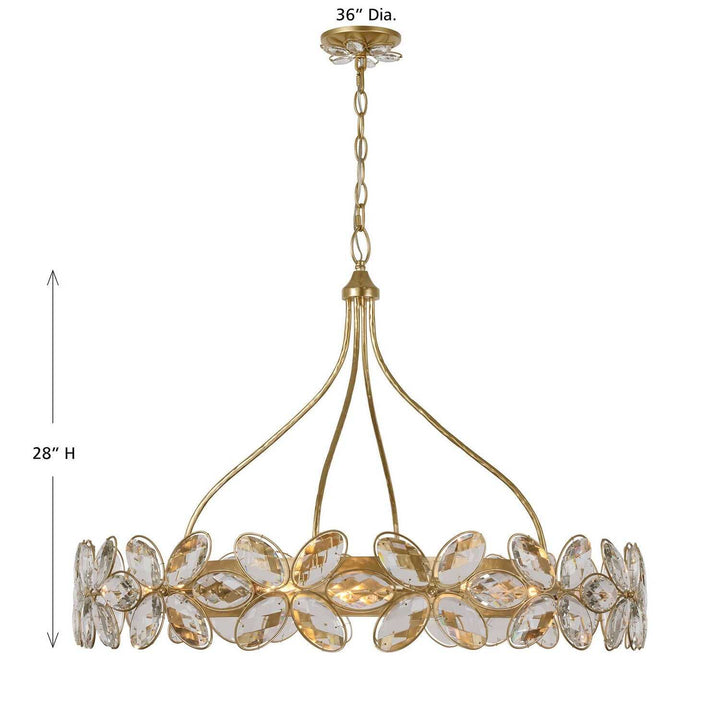 Marbella 14 Light Chandelier in Gold Shimmer Savoy House