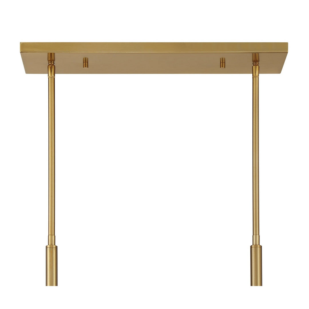 Savoy House - 1-5066-8-322 - Eight Light Linear Chandelier - Balfour - Warm Brass