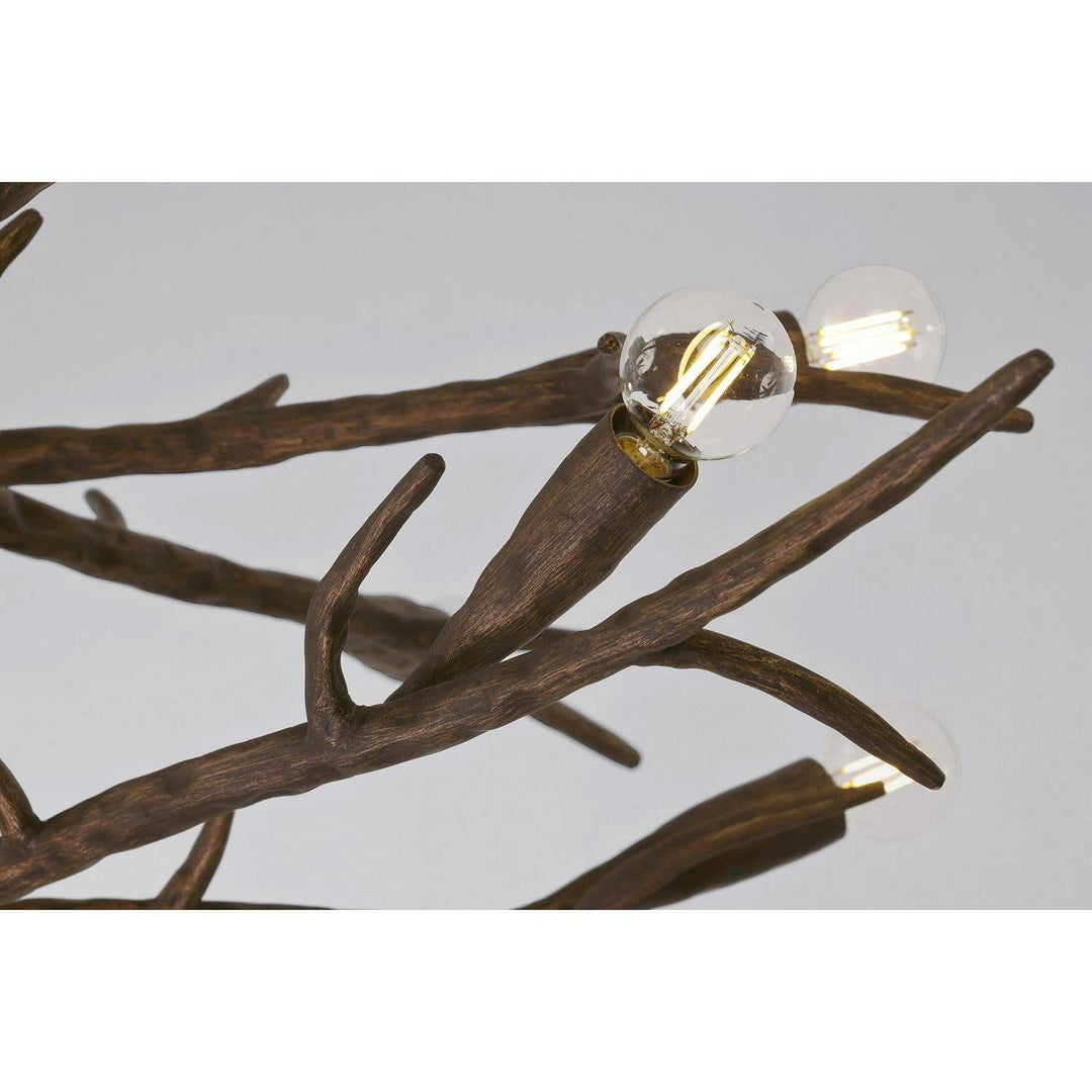 Palisades 12 Light Chandelier in Bark Savoy House