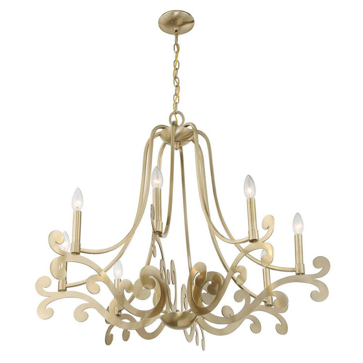 Savoy House - 1-6097-8-127 - Eight Light Chandelier - Lombard - Noble Brass