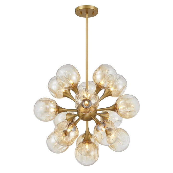 Matisse 16 Light Chandelier in Warm Brass Savoy House