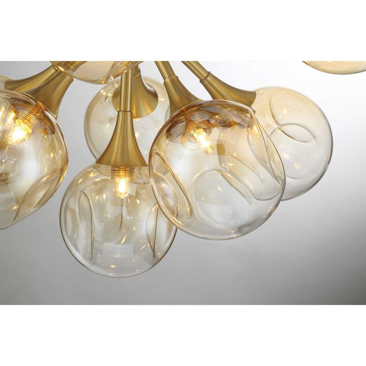 Matisse 16 Light Chandelier in Warm Brass Savoy House