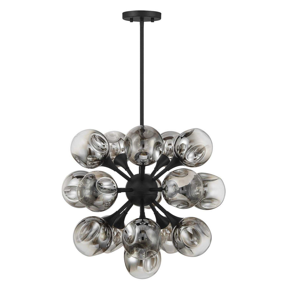 Matisse 16 Light Chandelier in Matte Black Savoy House