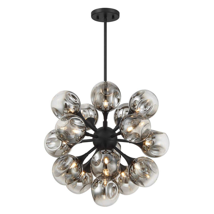 Matisse 16 Light Chandelier in Matte Black Savoy House