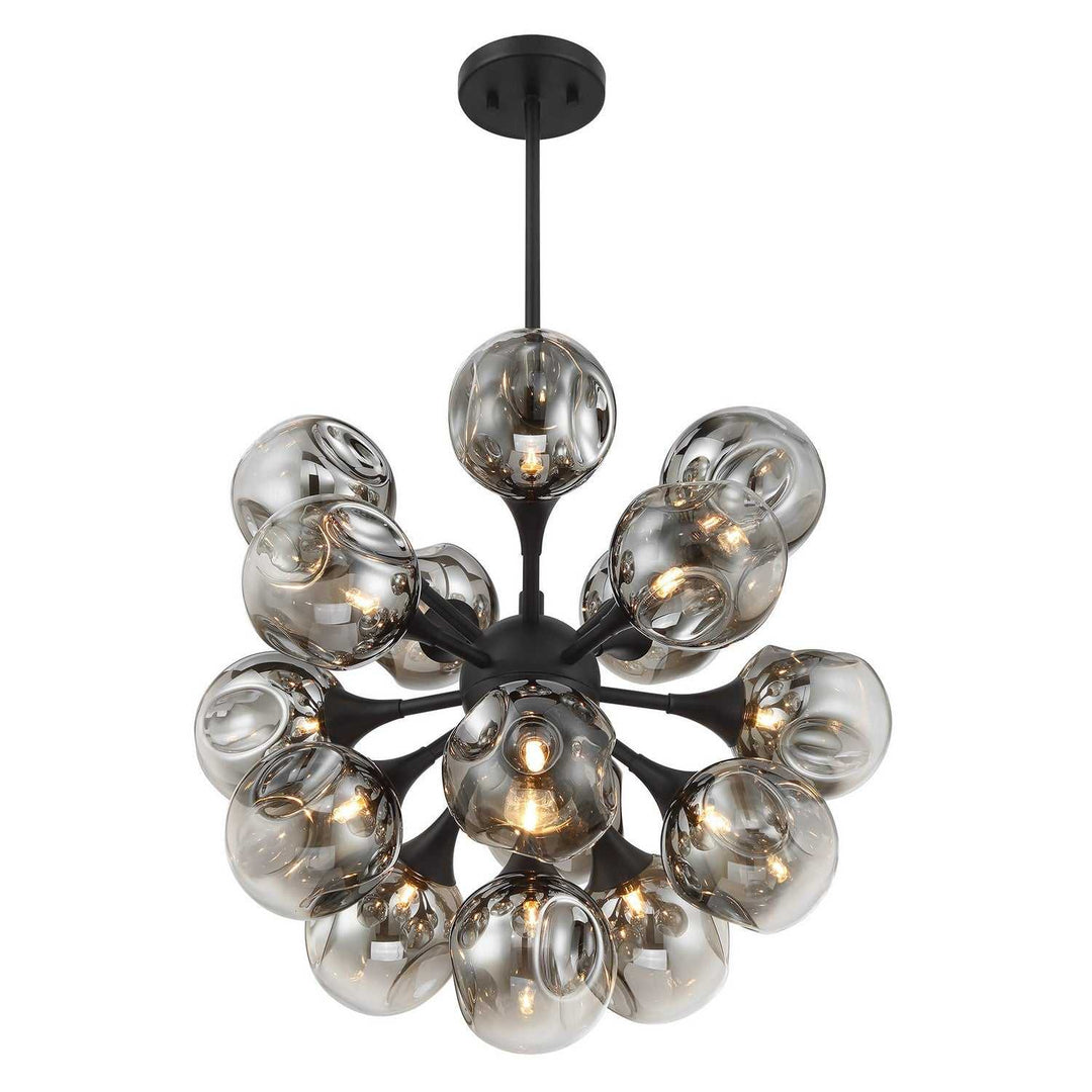 Matisse 16 Light Chandelier in Matte Black Savoy House