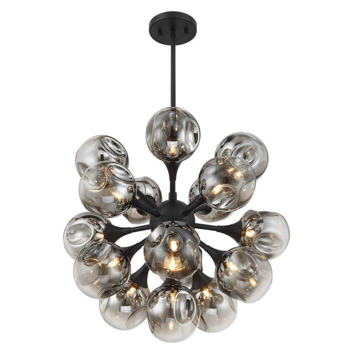 Matisse 16 Light Chandelier in Matte Black Savoy House