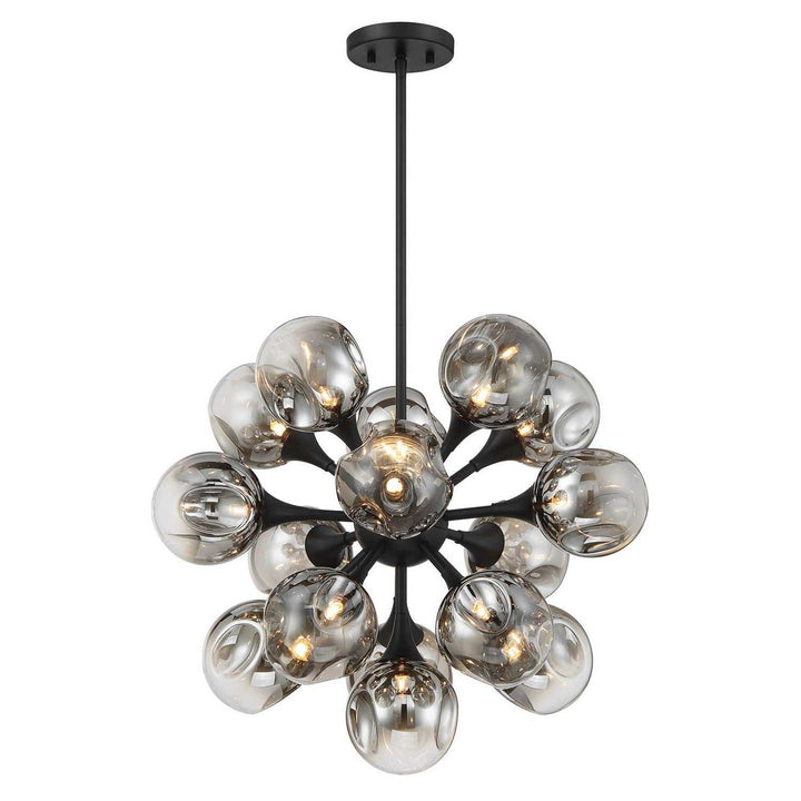 Matisse 16 Light Chandelier in Matte Black Savoy House