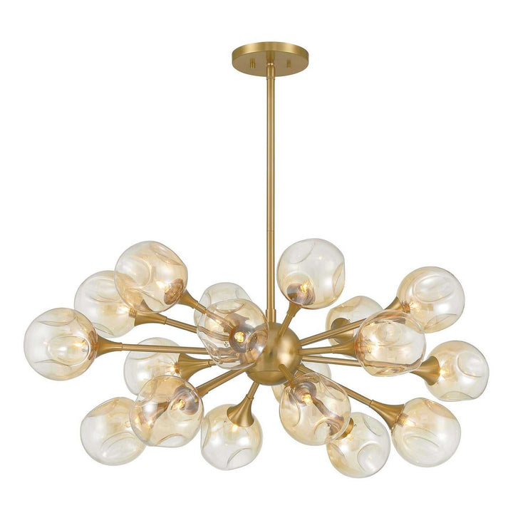 Matisse 18 Light Chandelier in Warm Brass Savoy House