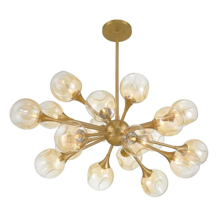Matisse 18 Light Chandelier in Warm Brass Savoy House