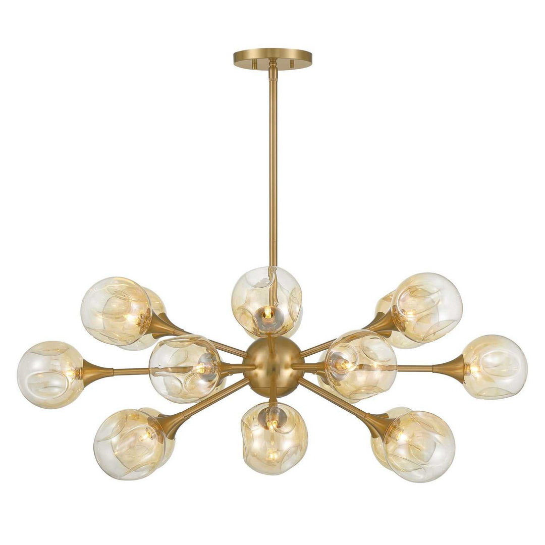 Matisse 18 Light Chandelier in Warm Brass Savoy House