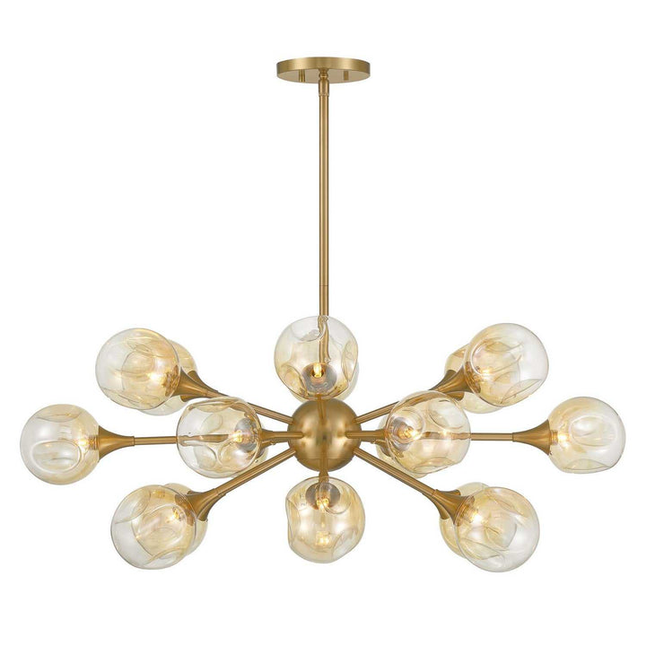 Matisse 18 Light Chandelier in Warm Brass Savoy House